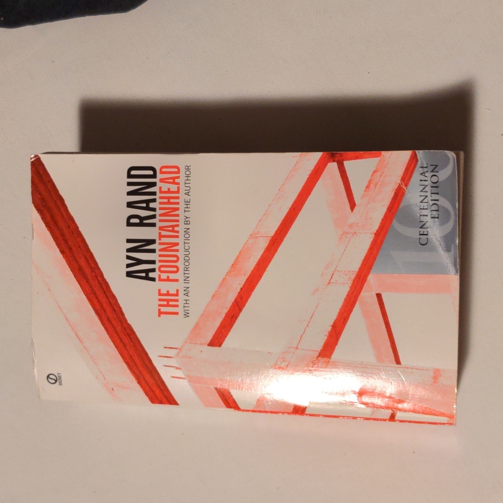 The Fountainhead Paperback Book by Ayn Rand Centennial Edition